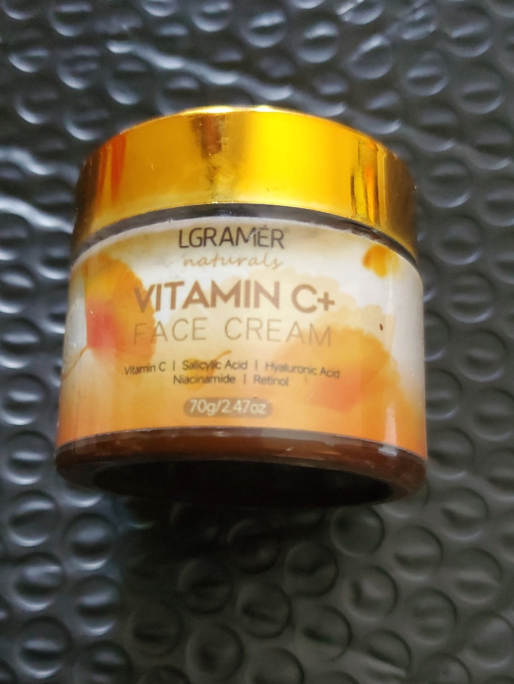 Lgramér Vitamin C+ Face Cream — Brightening Moisturizer in Gold